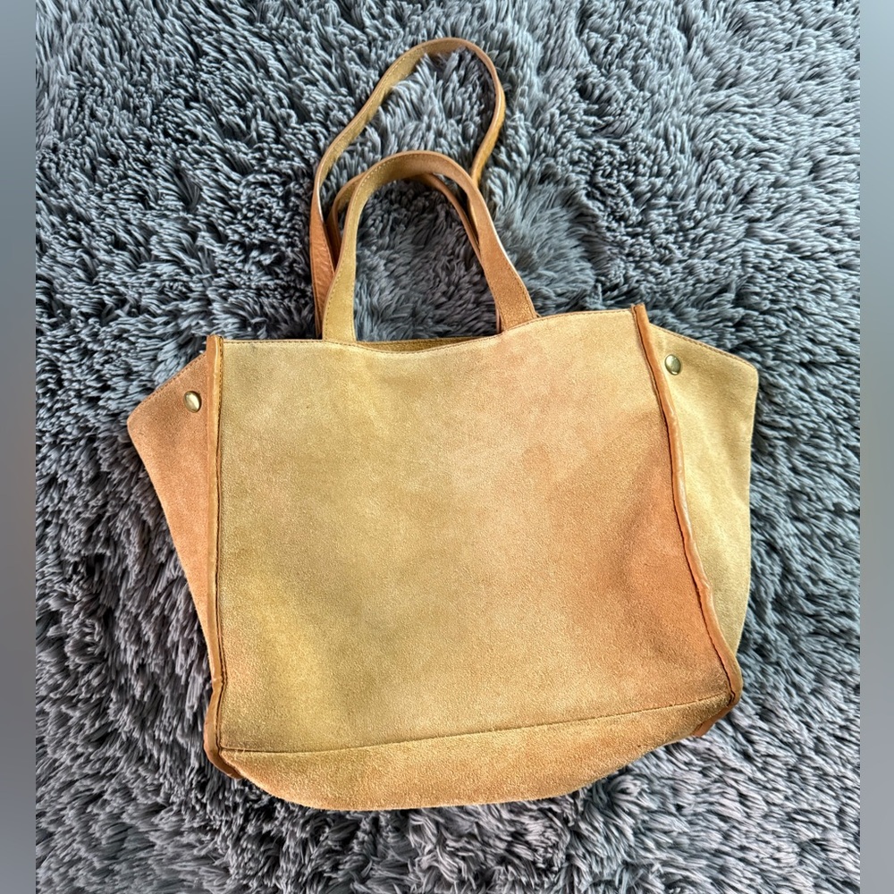 Margot New York Suede Leather Jamee Tote Bag